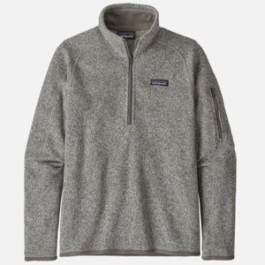 Women's Patagonia Better Sweater Quarter Zip gray